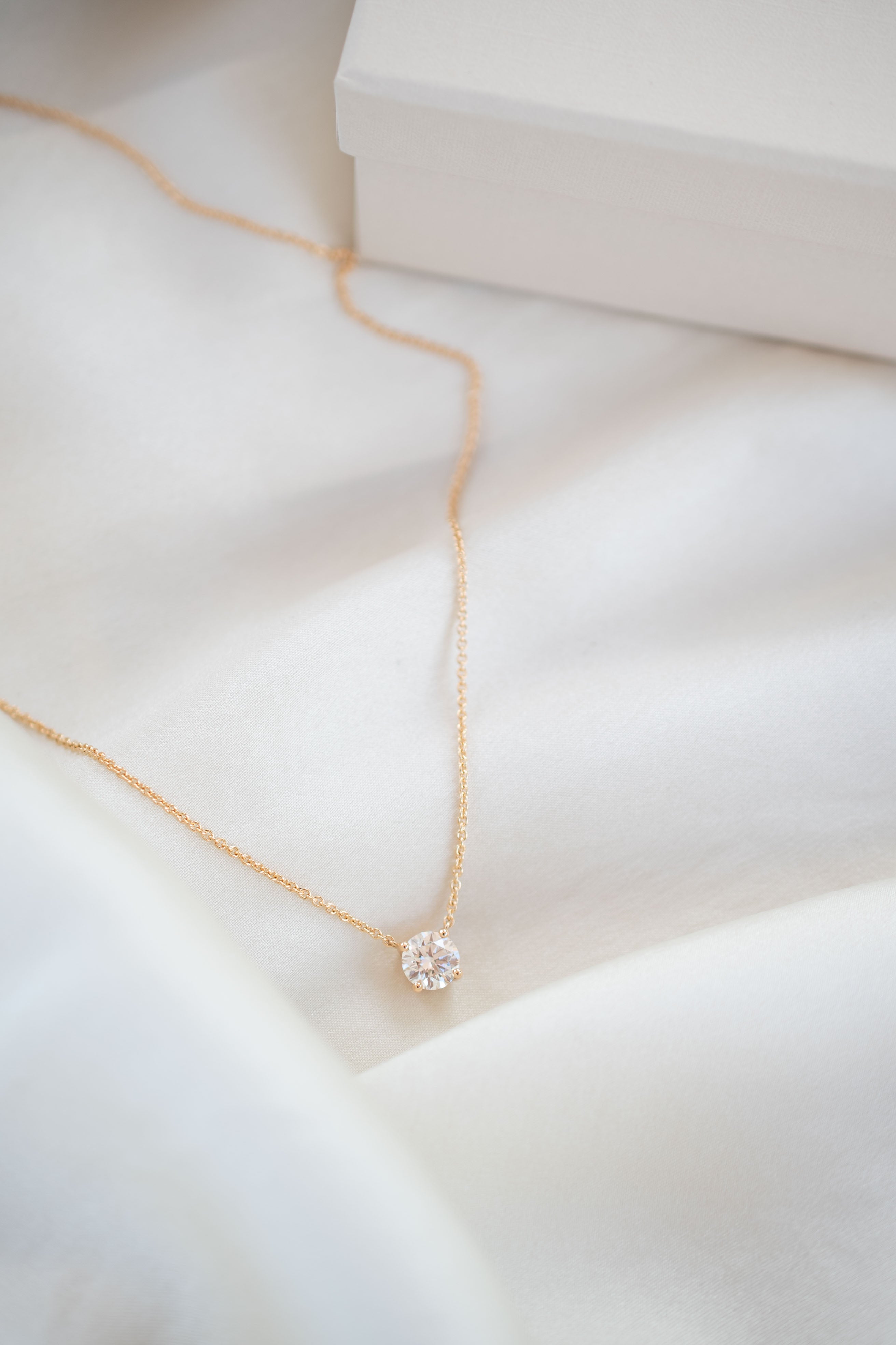Floating Diamond Necklace