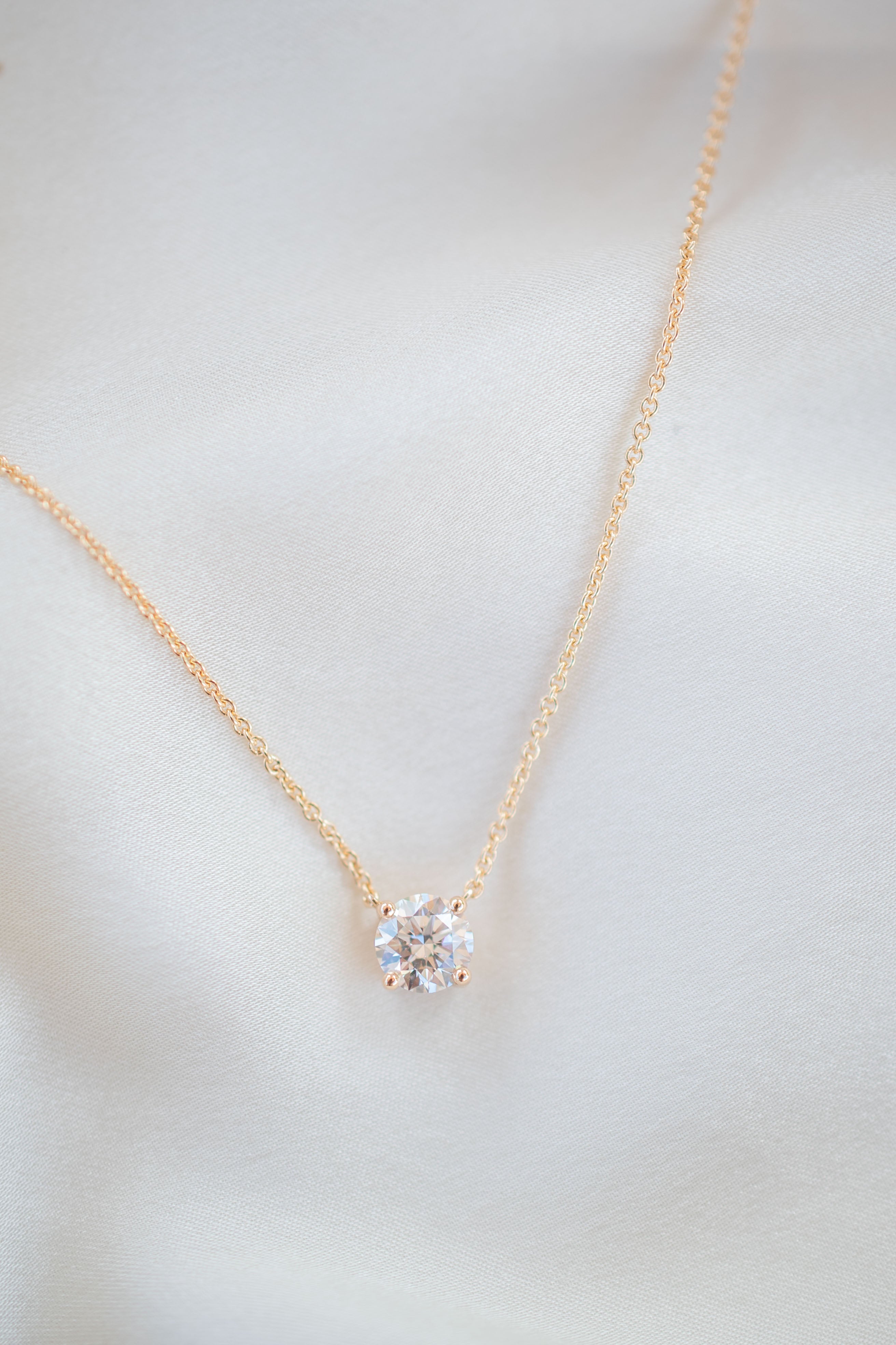 Floating Diamond Necklace