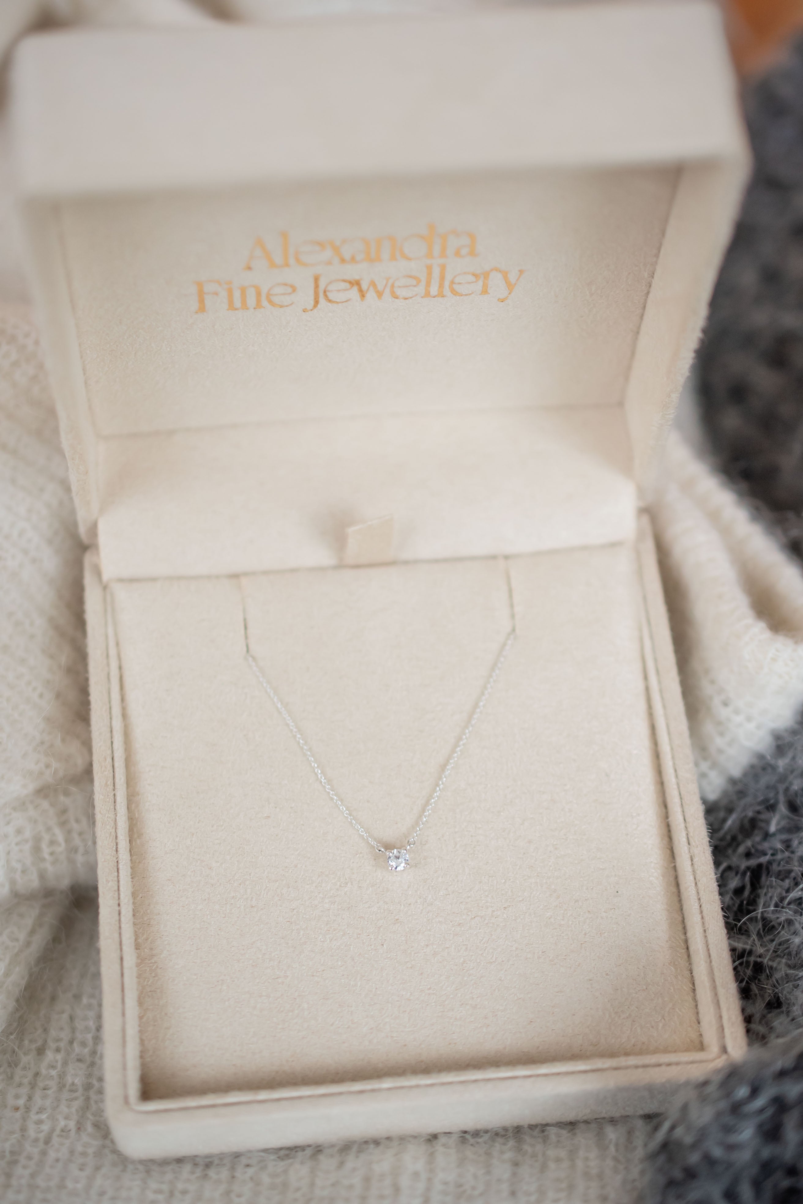 Floating Diamond Necklace Petite