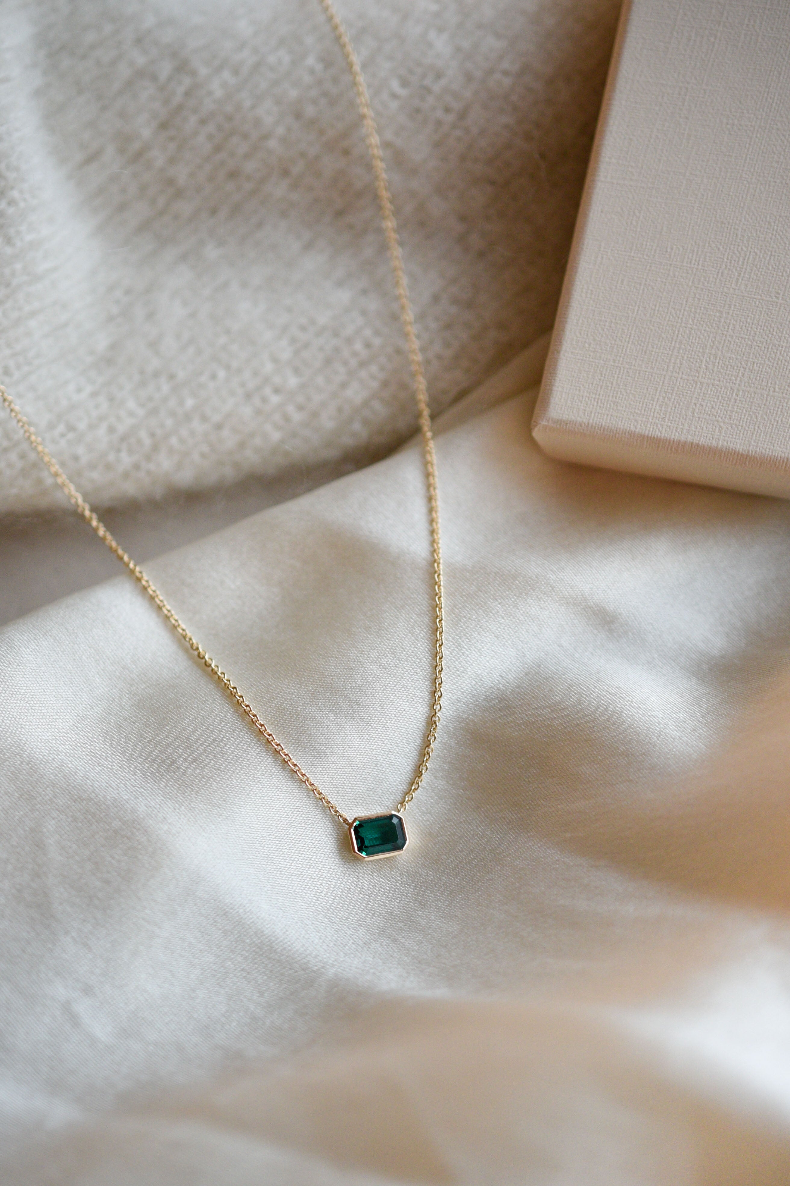 Framed Emerald Necklace