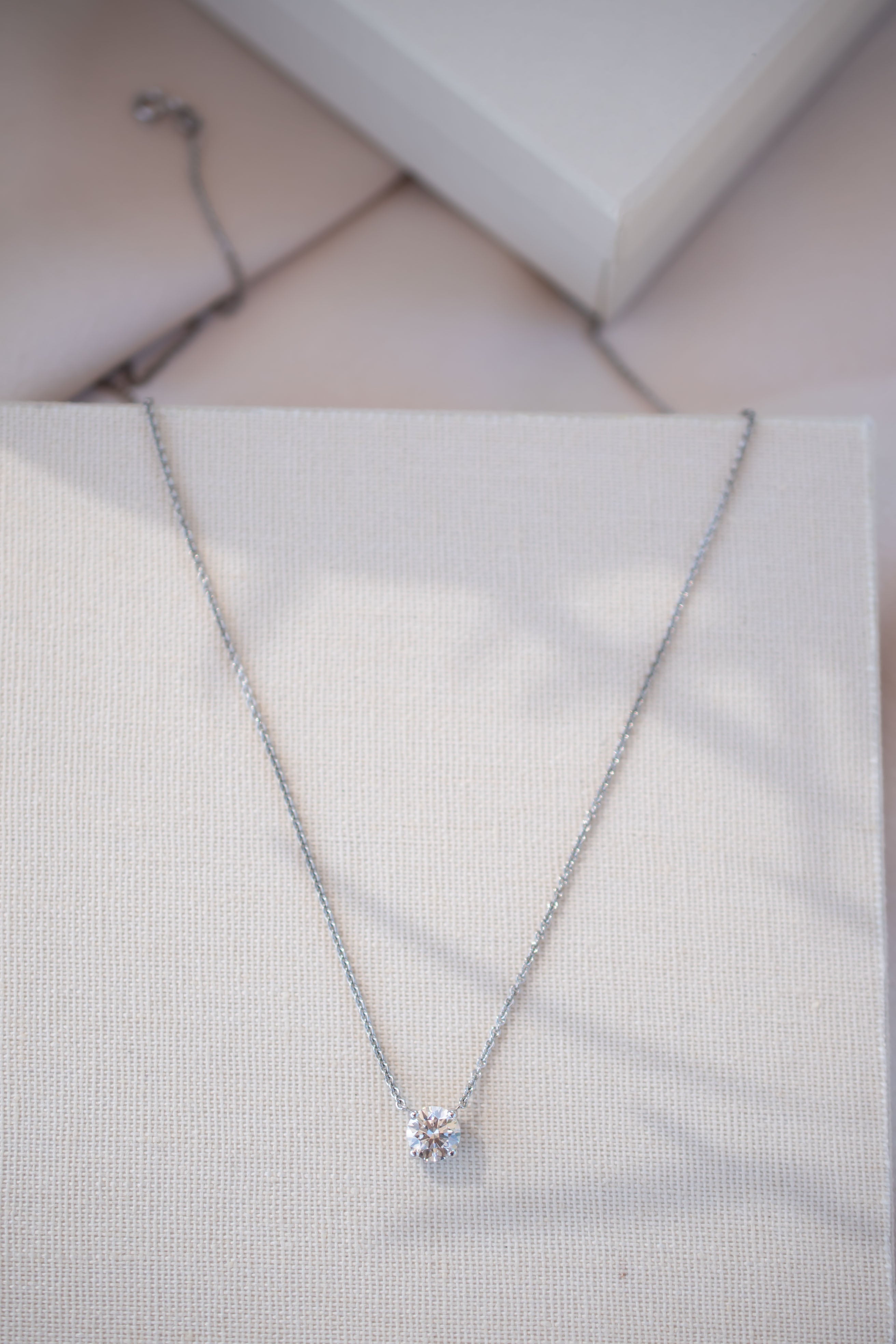 Floating Diamond Necklace