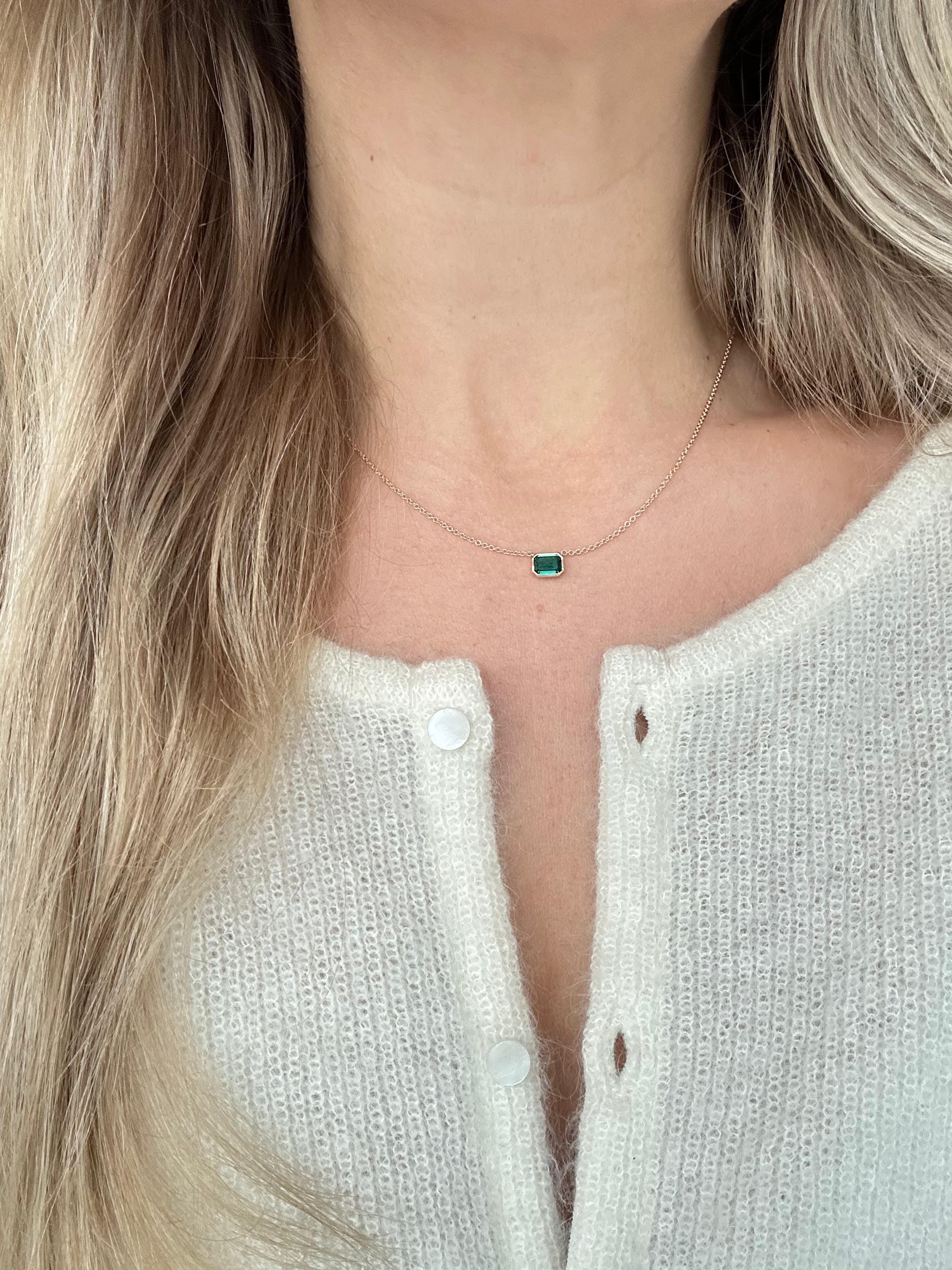 Framed Emerald Necklace